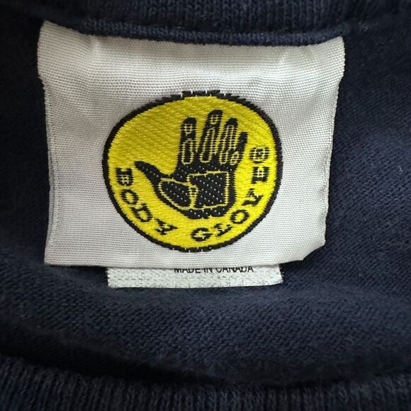 Vintage Body Glove T-Shirt Men’s Medium Navy Blue 100% Cotton Boxy Short Fit 90s - Picture 5 of 10
